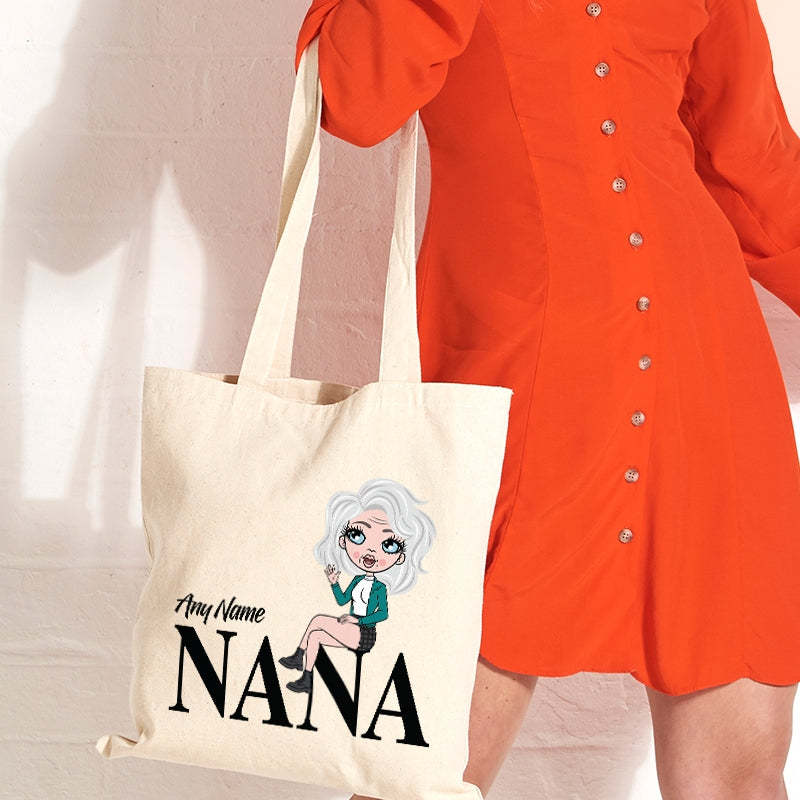 ClaireaBella Personalised Lounging Nana Canvas Bag - Image 2