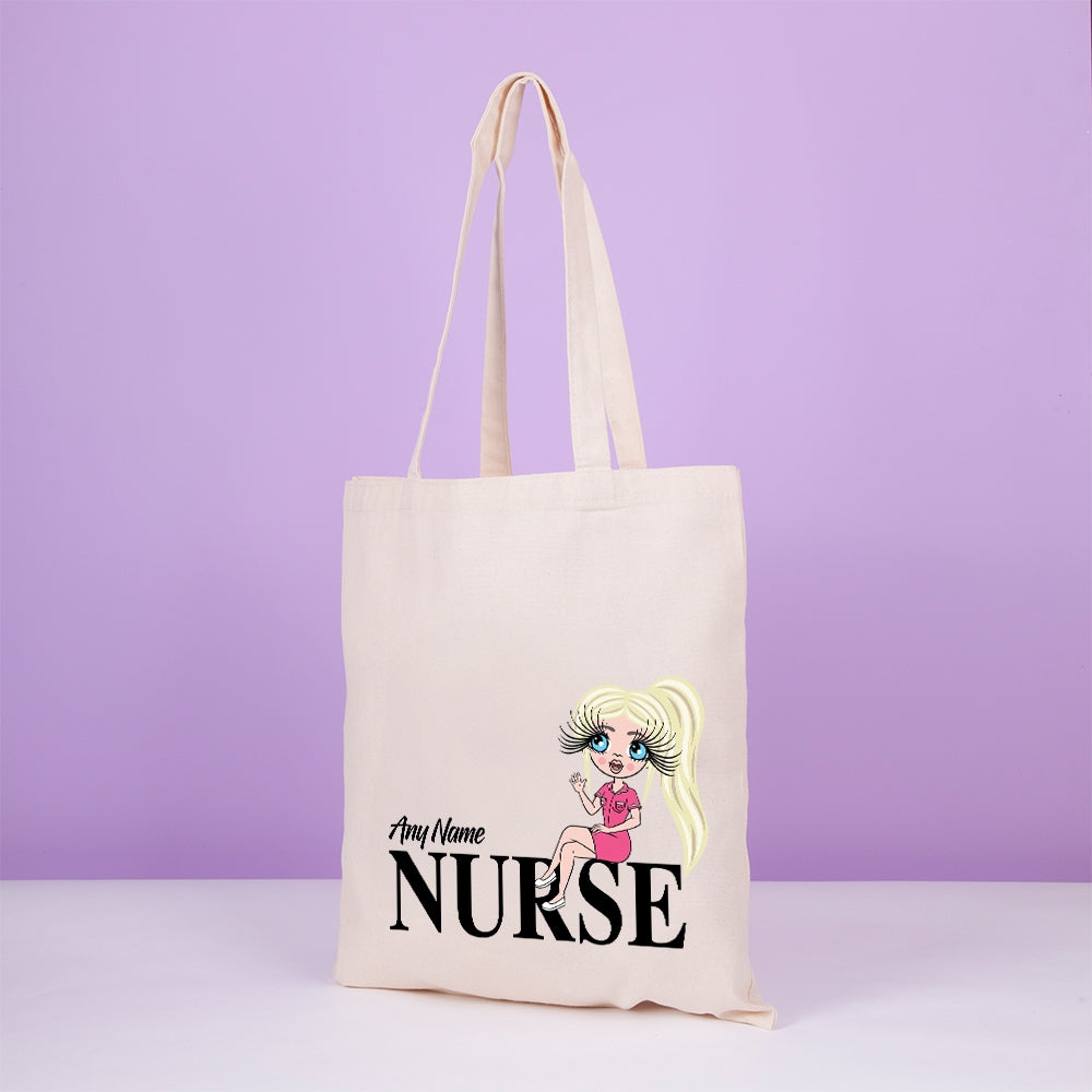 ClaireaBella Personalised Lounging Nurse Canvas Bag - Image 2