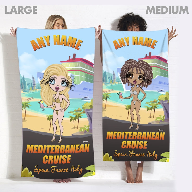 ClaireaBella Mediterranean Cruise Beach Towel - Image 5