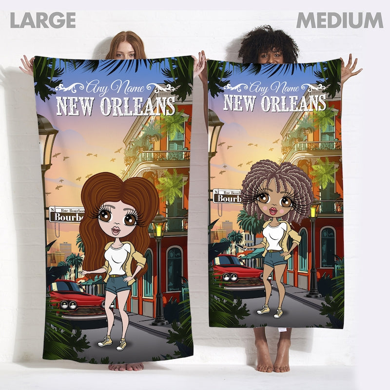 ClaireaBella Personalised New Orleans Beach Towel - Image 5