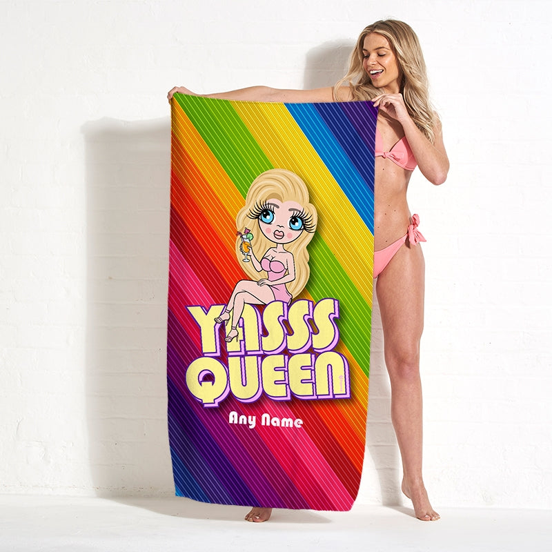 ClaireaBella Yasss Queen Beach Towel - Image 1