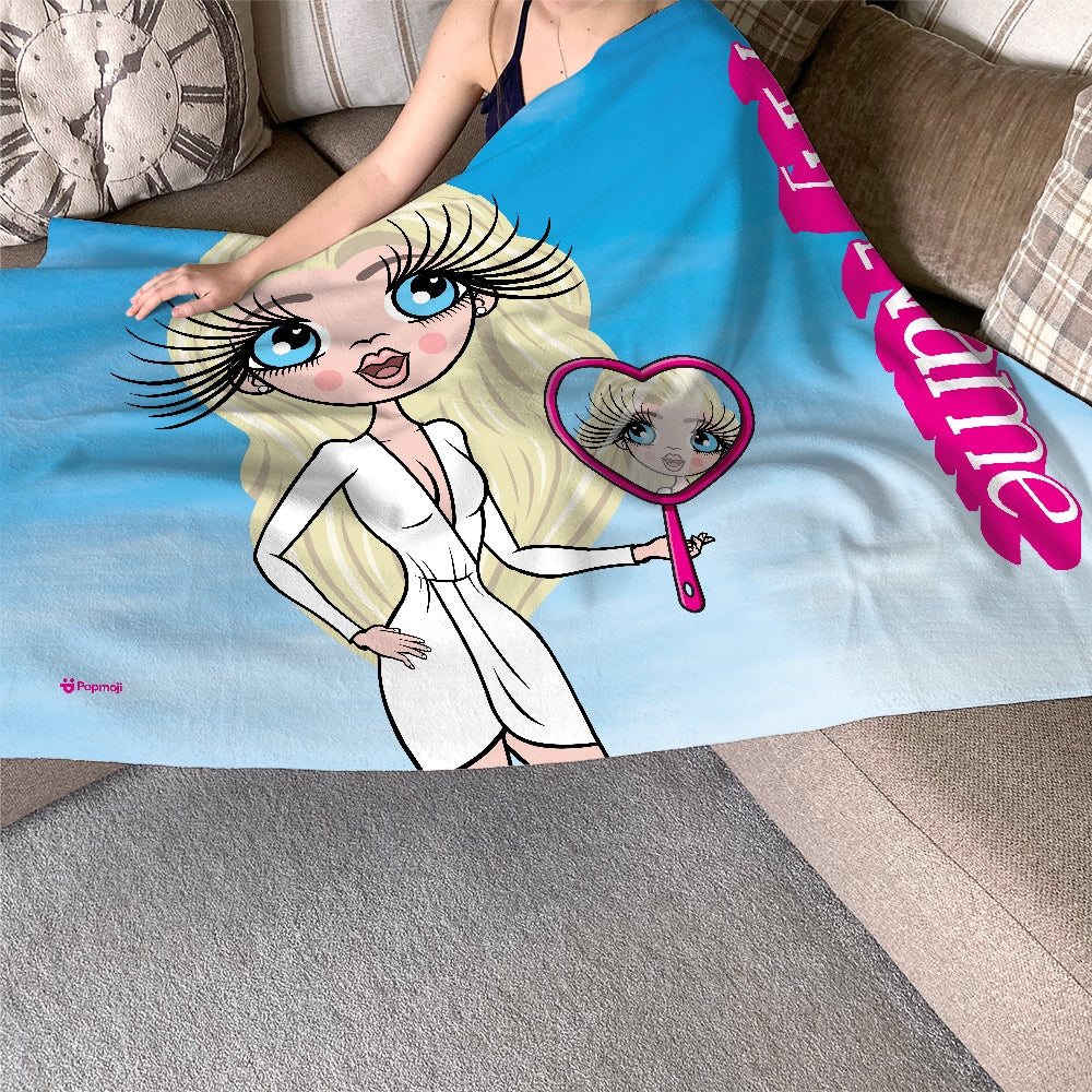 ClaireaBella Personalised Pink Poser Fleece Blanket - Image 7