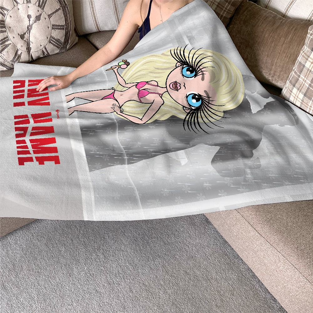 ClaireaBella Personalised Sadistic Shower Stalker Fleece Blanket - Image 6