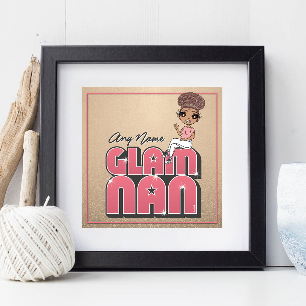 ClaireaBella Glam Nan Personalised Framed Print - Image 2
