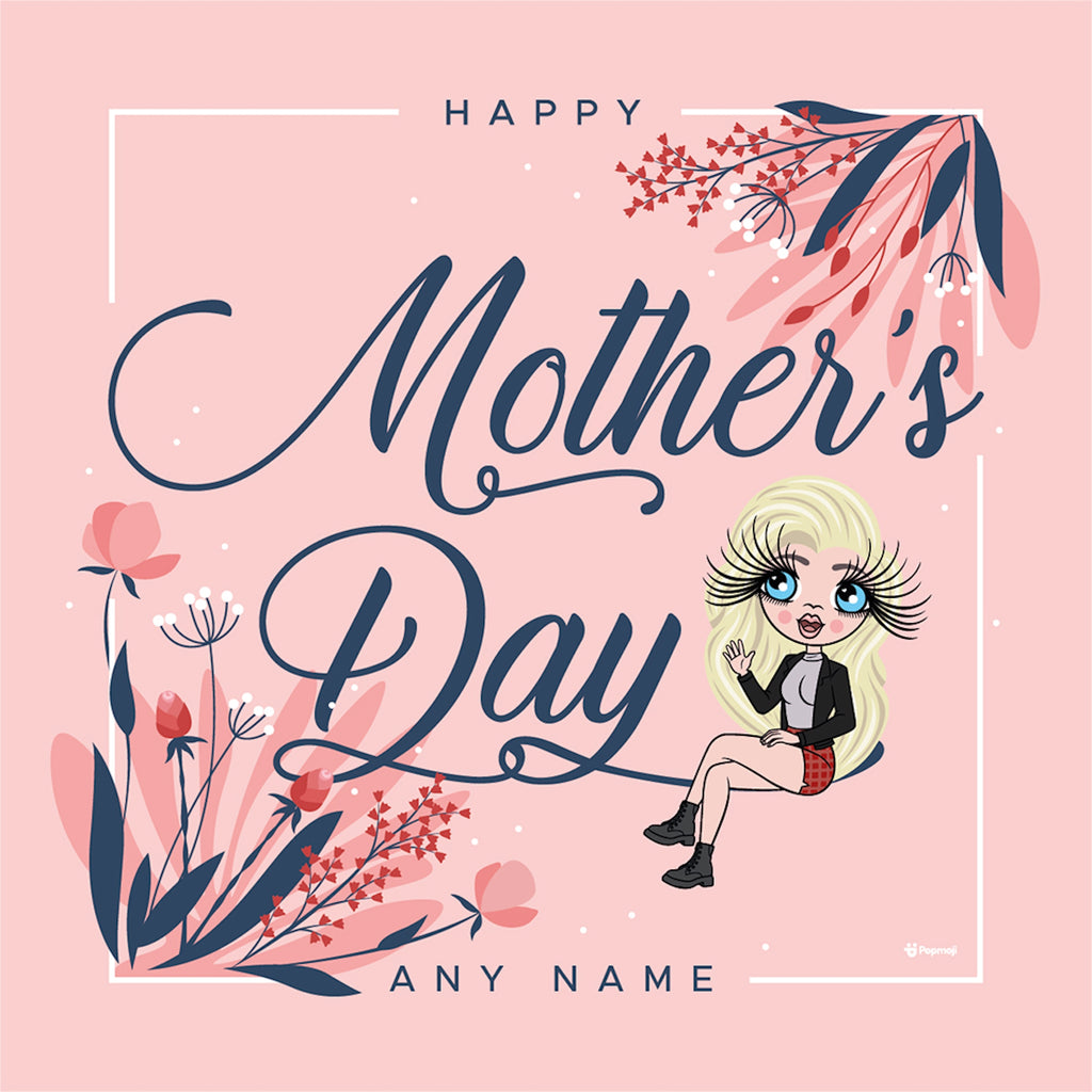 ClaireaBella Pink Floral Mother's Day Personalised Framed Print - Image 2
