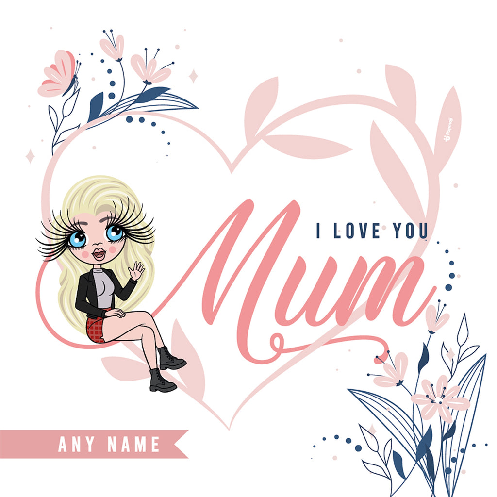 ClaireaBella I Love You Mum Personalised Framed Print - Image 2