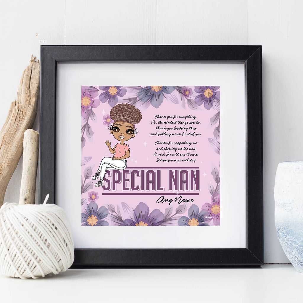 ClaireaBella Special Nan Personalised Framed Print - Image 3