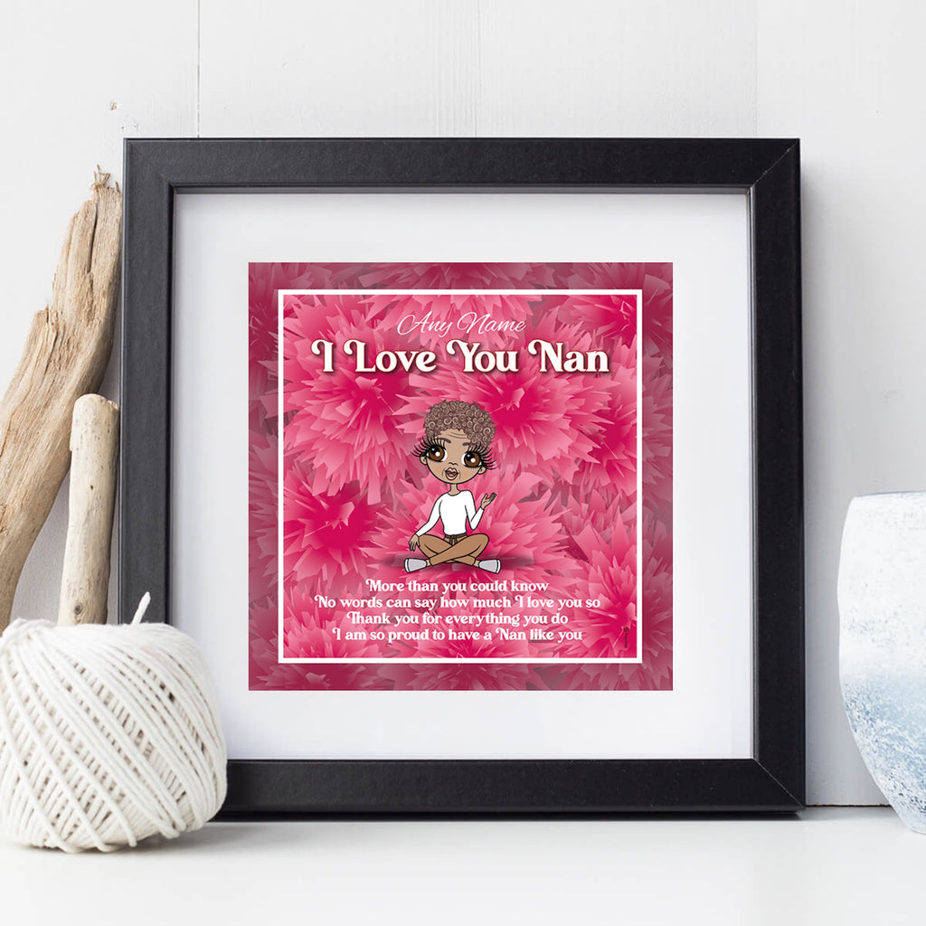 ClaireaBella Thank You Nan Personalised Framed Print - Image 1