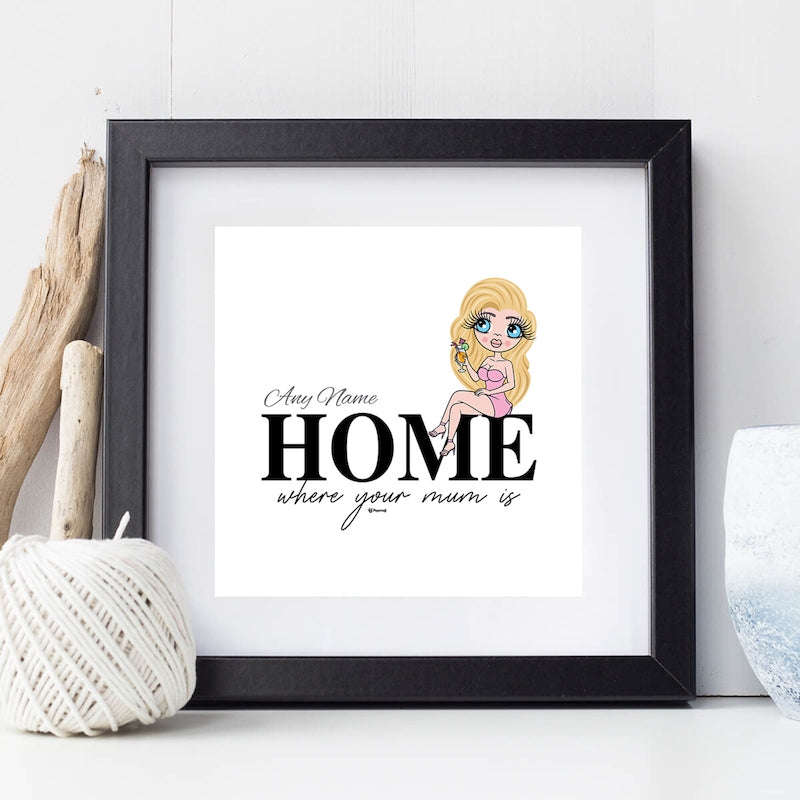 ClaireaBella Mono Home Personalised Framed Print - Image 2