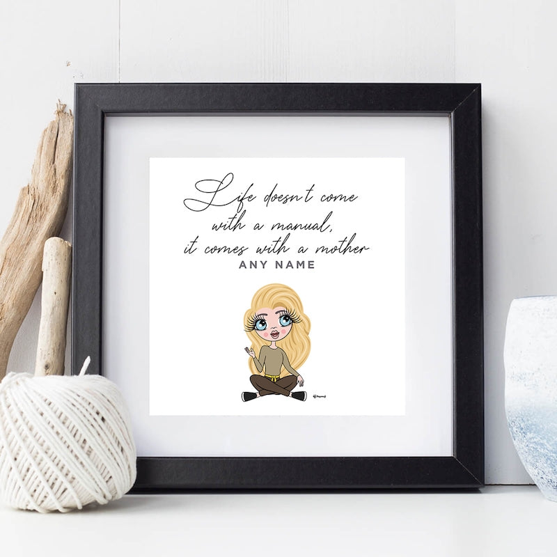 ClaireaBella Life Comes With A Mother Personalised Framed Print - Image 4