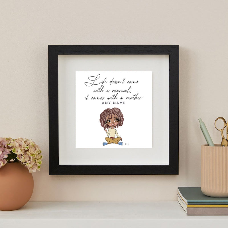 ClaireaBella Life Comes With A Mother Personalised Framed Print - Image 1