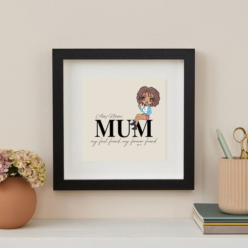 ClaireaBella Mum Forever Friend Personalised Framed Print - Image 4
