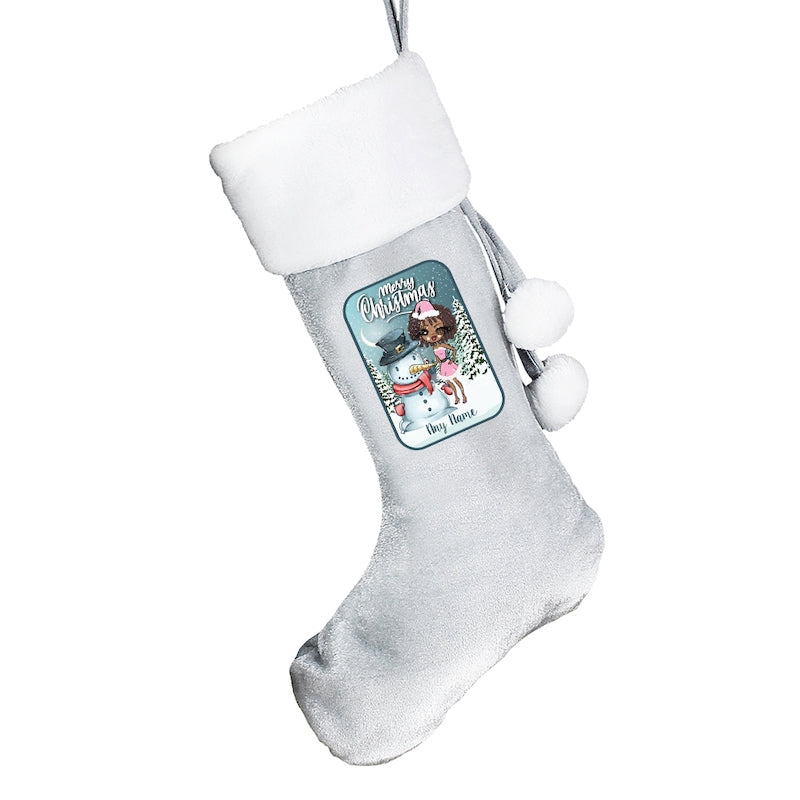 ClaireaBella Personalised Snowman Christmas Stocking - Image 4