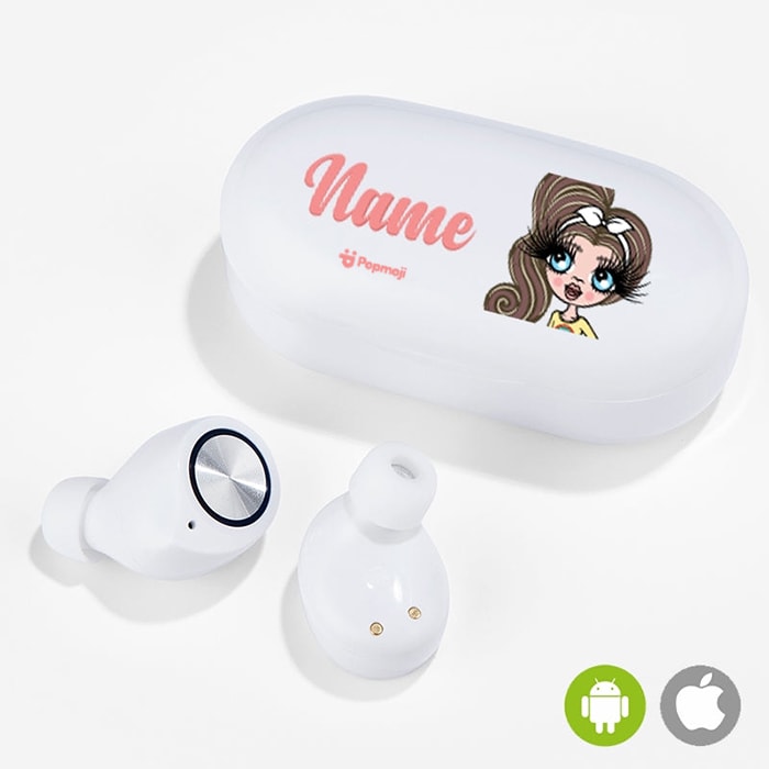 ClaireaBella Girls Personalised Wireless Earphones