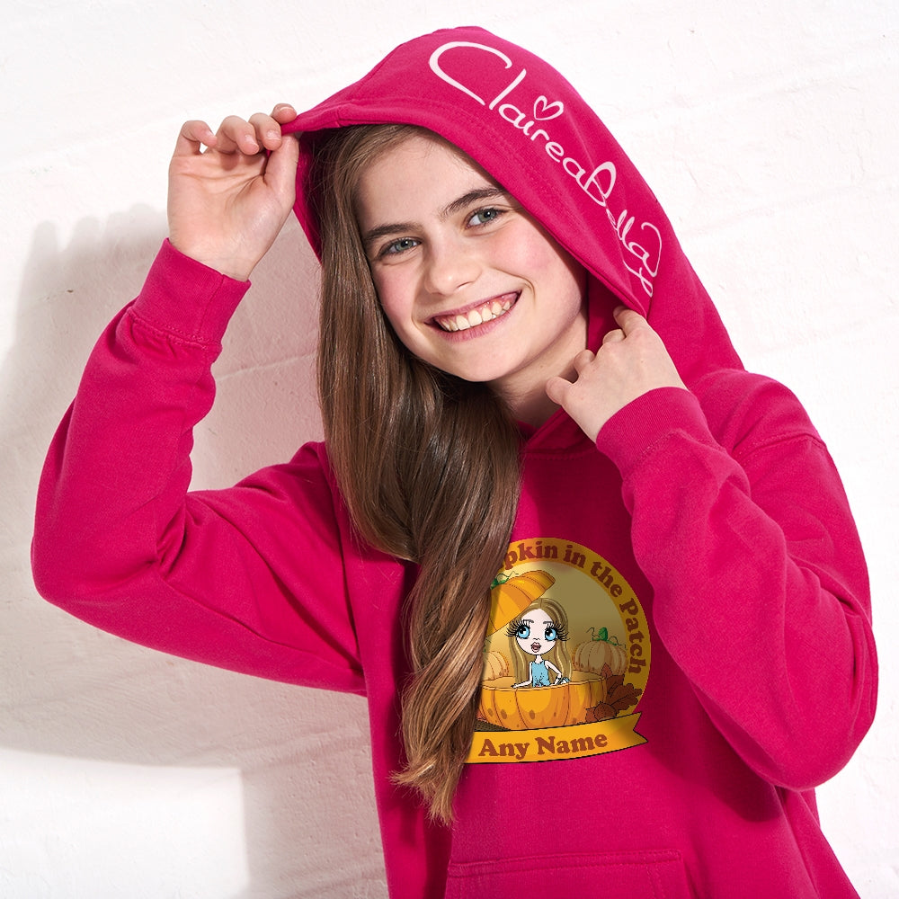 ClaireaBella Girls Personalised Cutest Pumpkin Hoodie - Image 5
