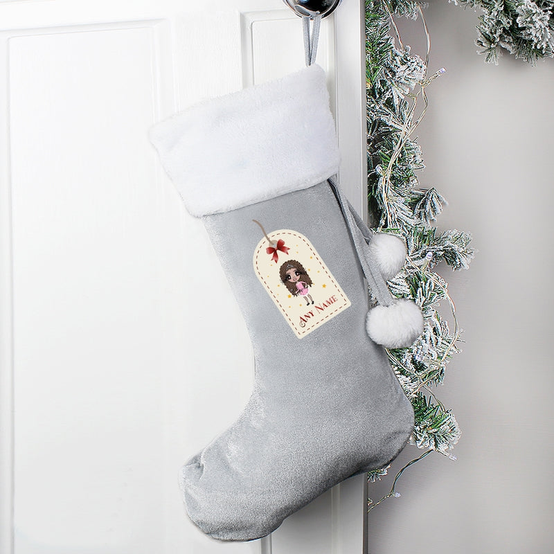 ClaireaBella Girls Personalised Label Christmas Stocking - Image 7