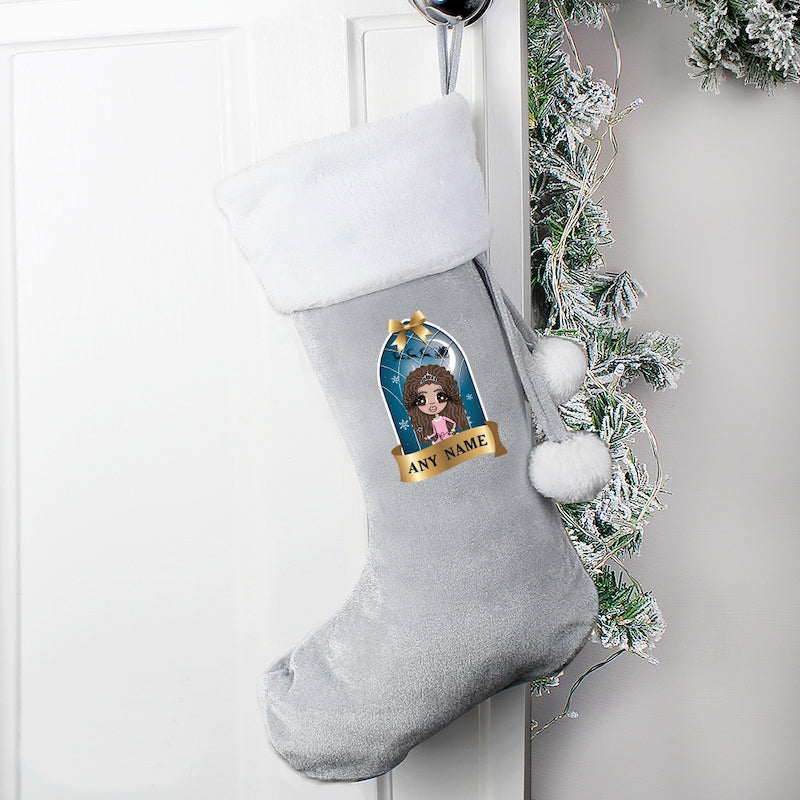 ClaireaBella Girls Personalised Festive Window Christmas Stocking - Image 3