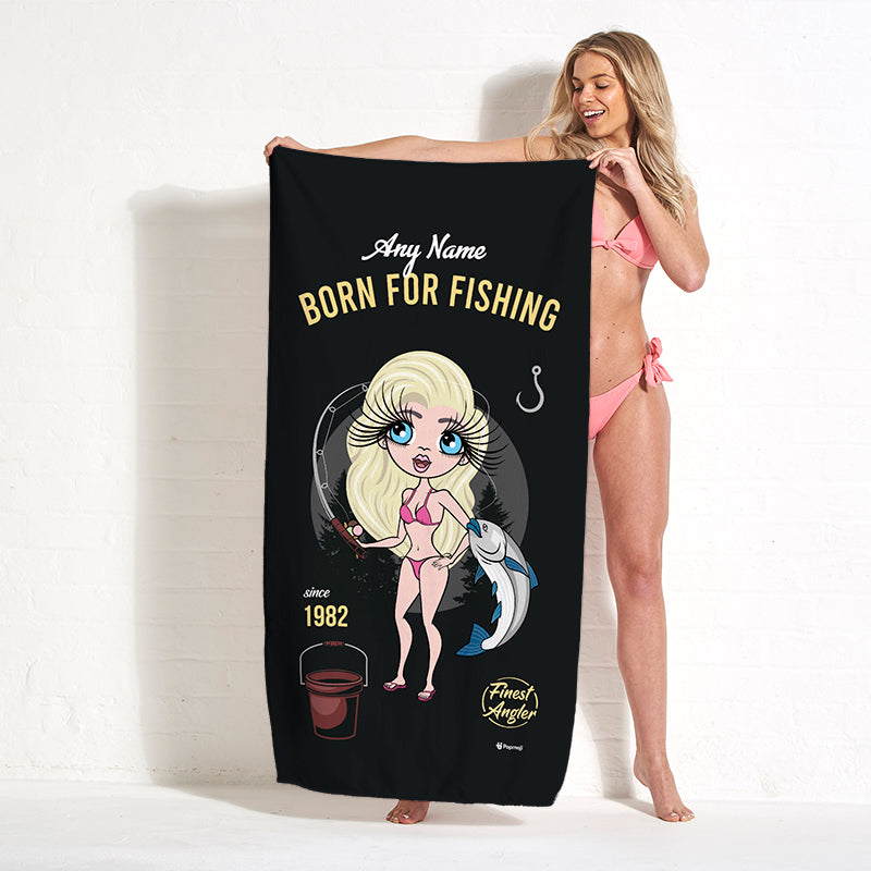 ClaireaBella Born Fishing Beach Towel