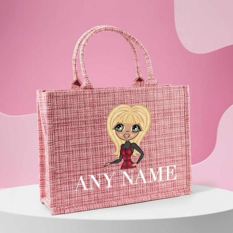 ClaireaBella Personalised LUX Classic Pink Tote Bag