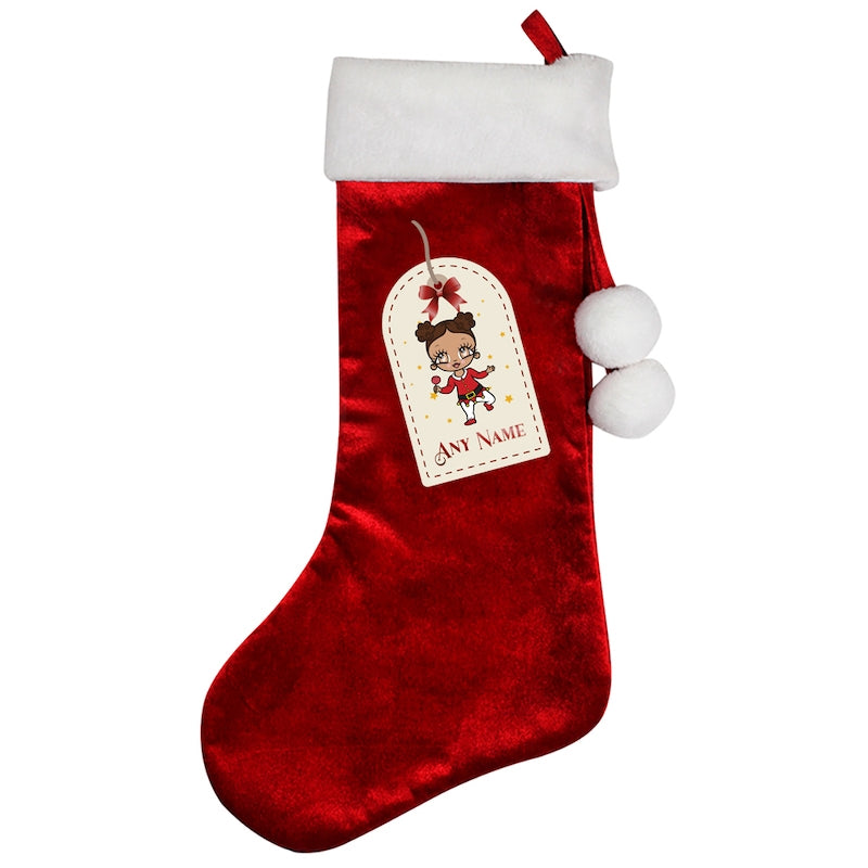 Early Years Personalised Label Christmas Stocking - Image 3