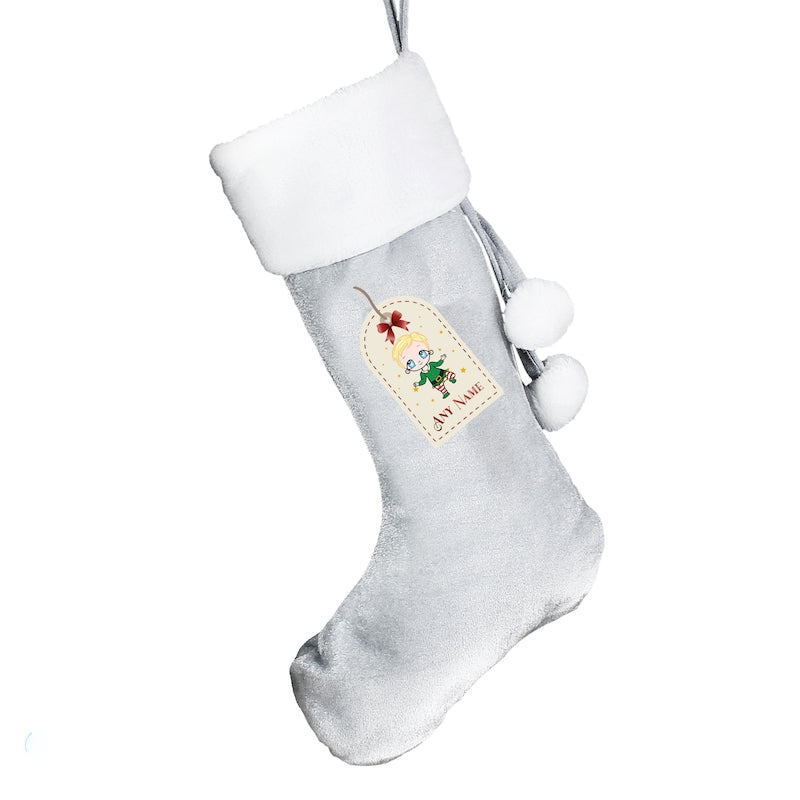 Early Years Personalised Label Christmas Stocking - Image 4