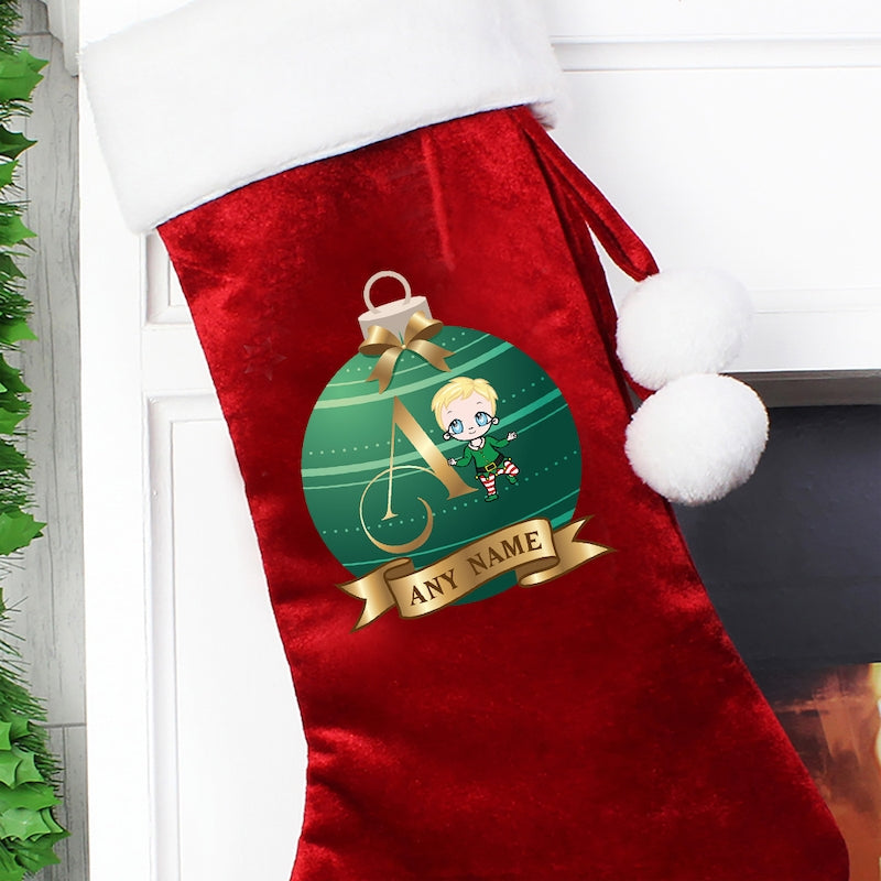 Early Years Personalised Large Initial Christmas Stocking - Image 2