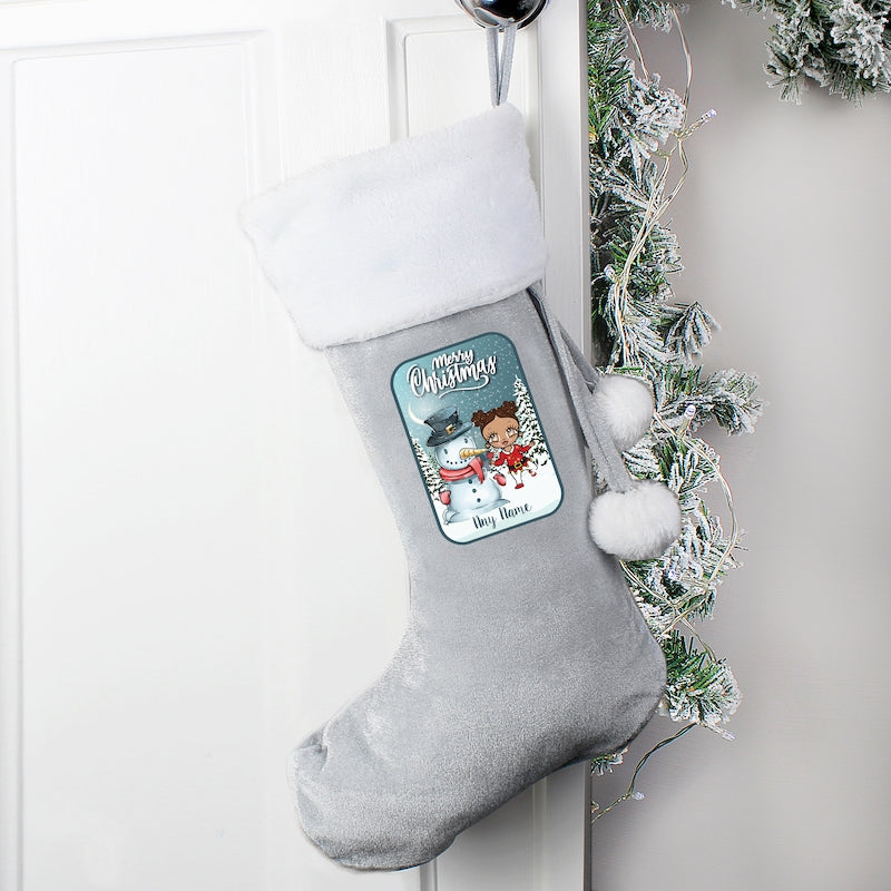 Early Years Personalised Snowman Christmas Stocking - Image 3