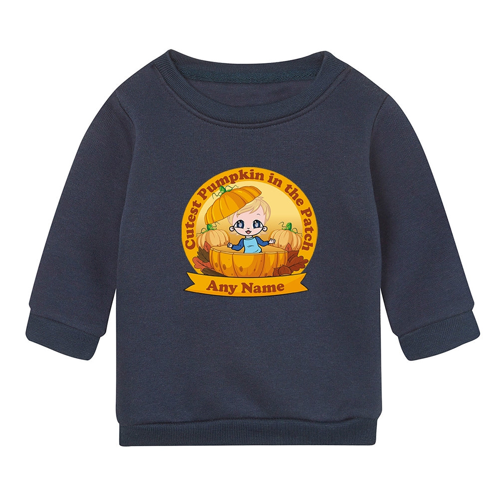 Early Years Boys Personalised Cutest Pumpkin Sweatshirt - Image 3