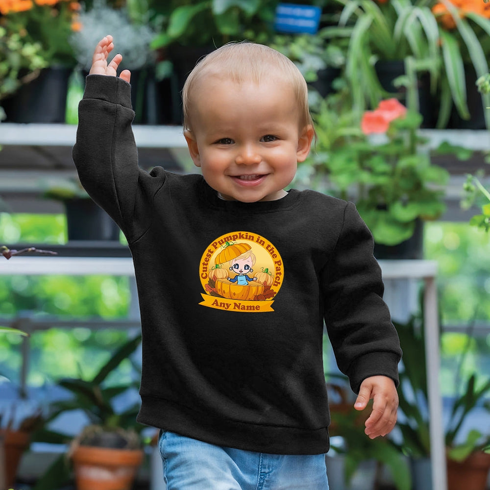 Early Years Boys Personalised Cutest Pumpkin Sweatshirt - Image 2