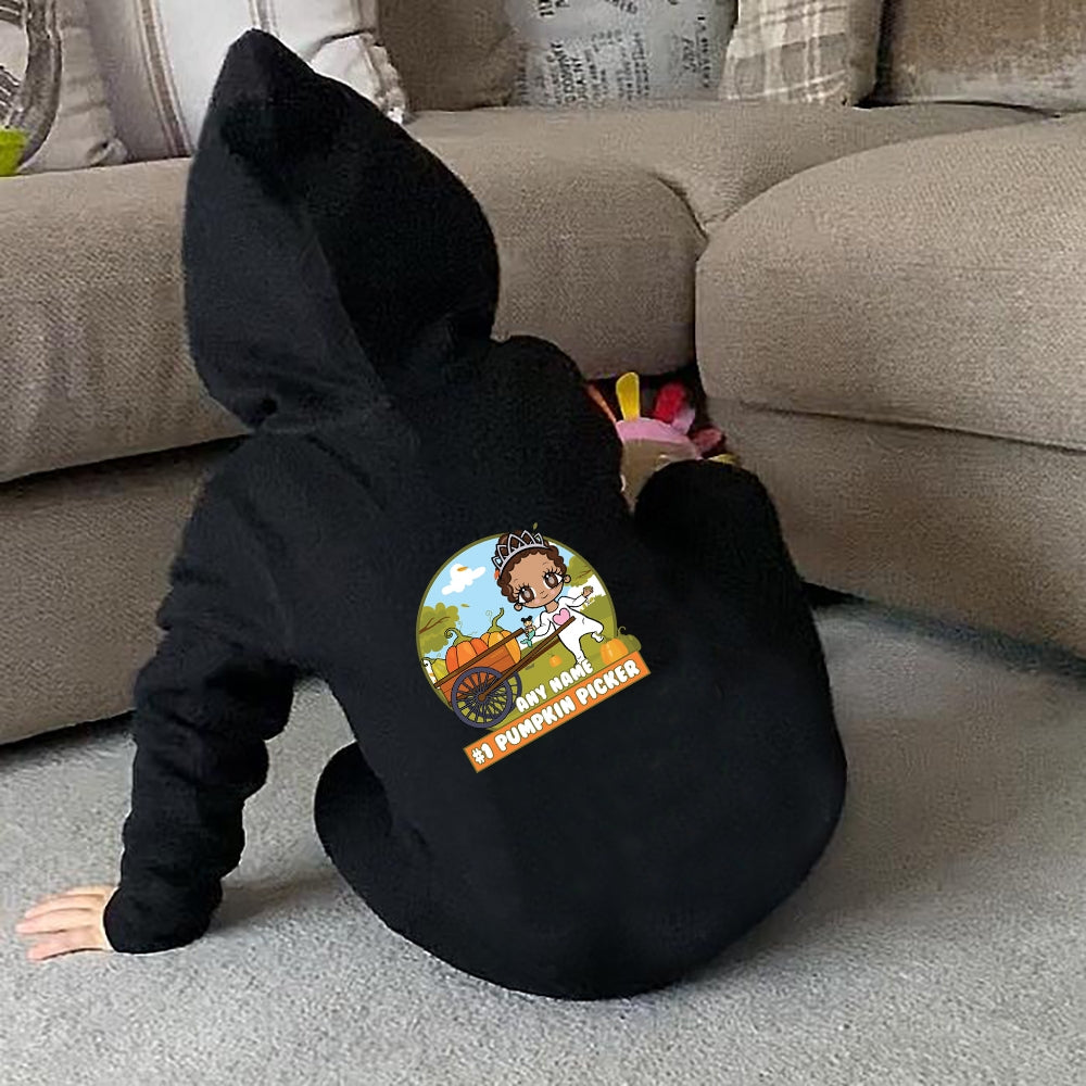 Early Years Girls Personalised #1 Pumpkin Picker Onesie – Toxic Fox