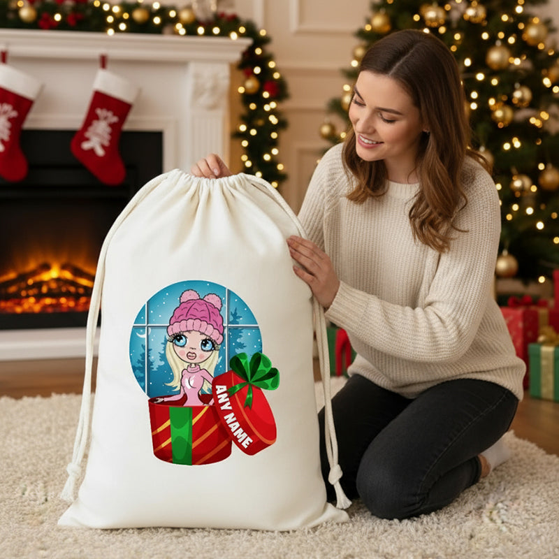 ClaireaBella Personalised Present Christmas Sack