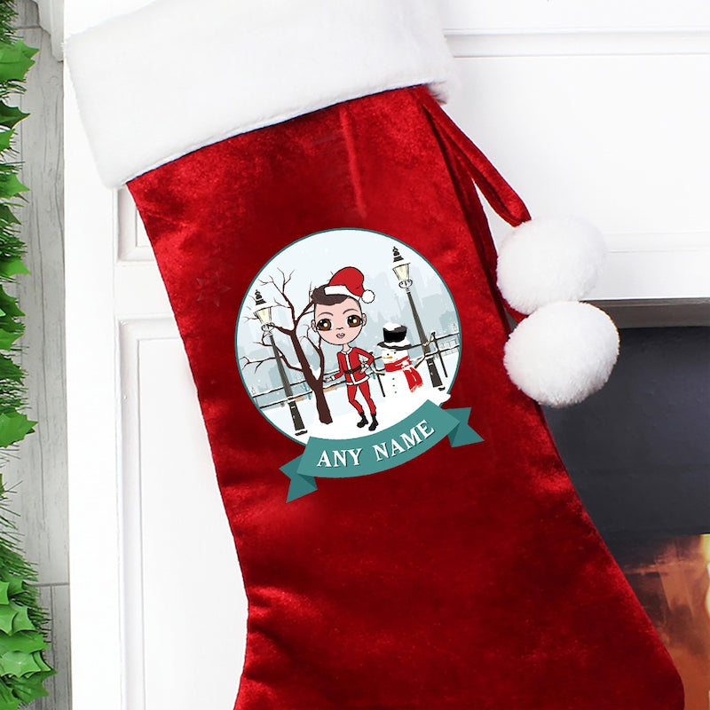 Jnr Boys Personalised Winter Wonderland Christmas Stocking - Image 3