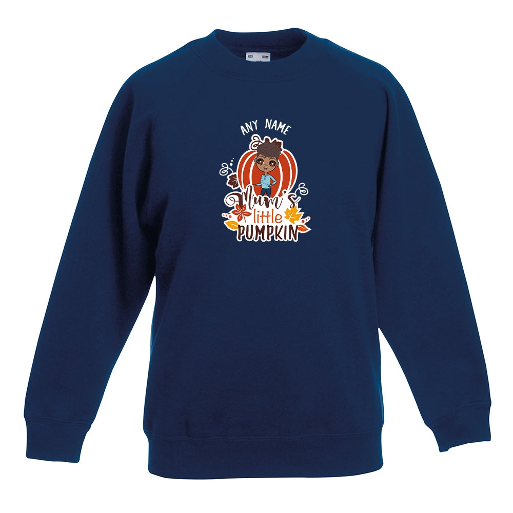 Jnr Boys Personalised Mum's Little Pumpkin Sweatshirt - Image 4