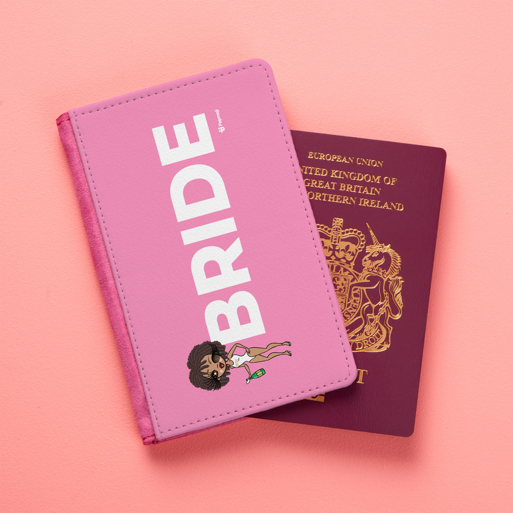 ClaireaBella Bold Bride Pink Passport Cover