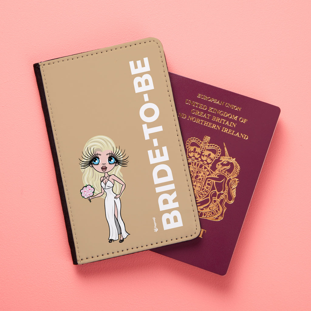 ClaireaBella Bold Bride To Be Nude Passport Cover