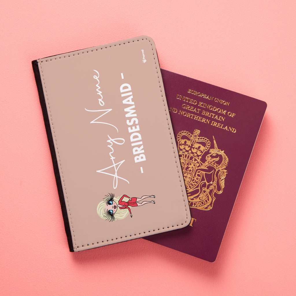 ClaireaBella Bold Bridesmaid Fair Passport Cover