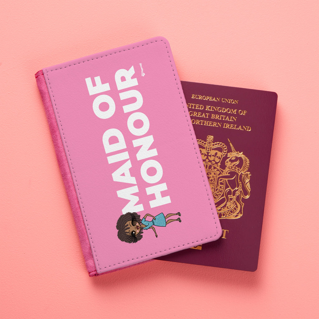 ClaireaBella Maid of Honour Pink Passport Cover