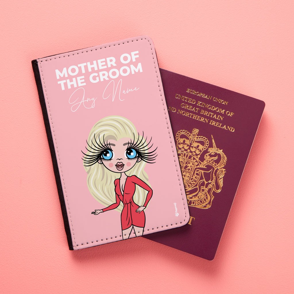 ClaireaBella Mother of the Groom Peach Passport Cover