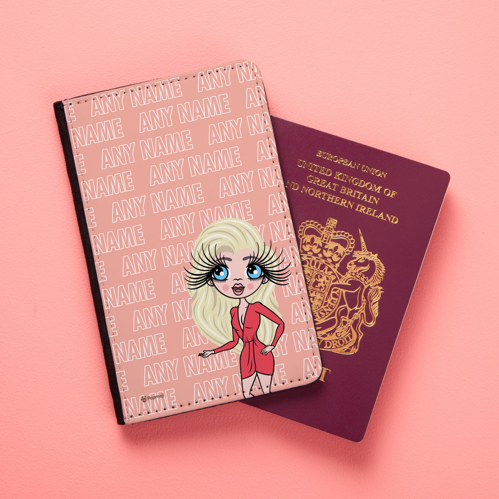 ClaireaBella Repeat Name Passport Cover