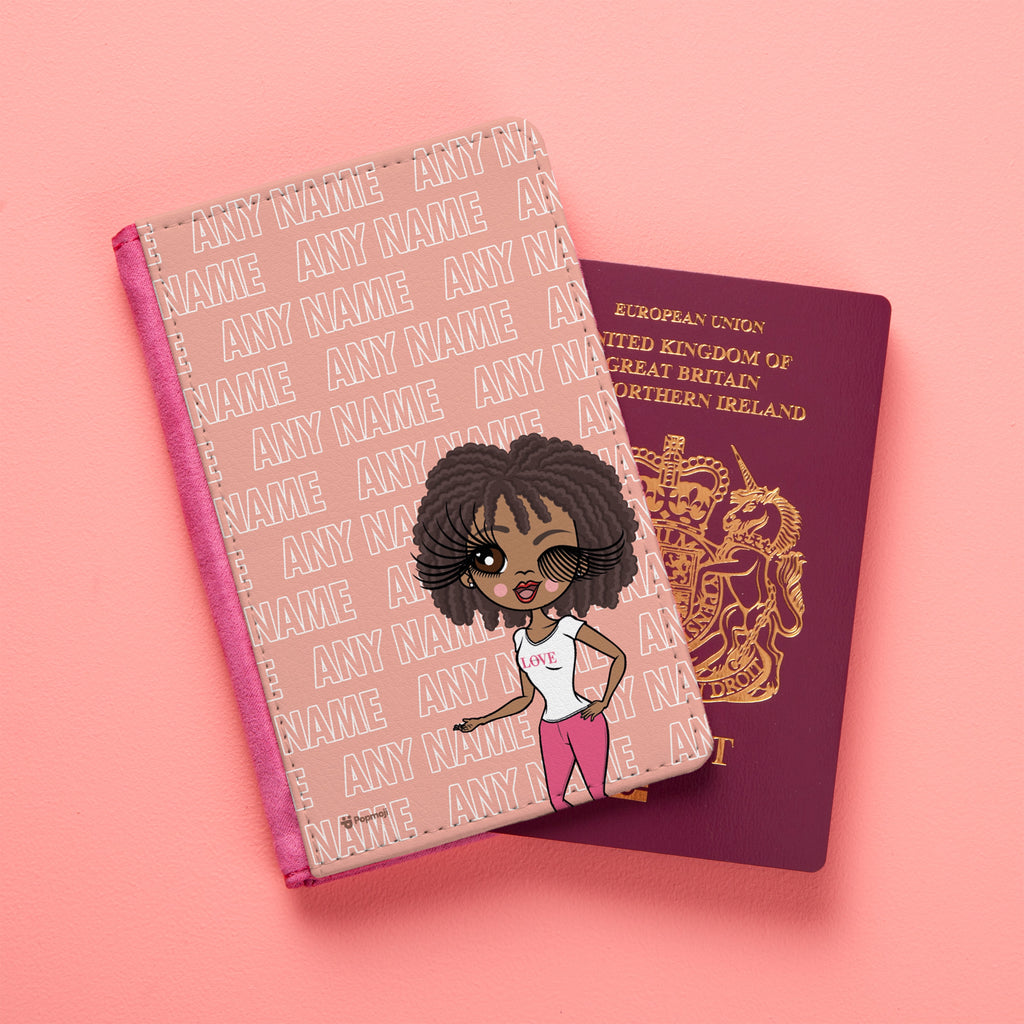 ClaireaBella Repeat Name Passport Cover