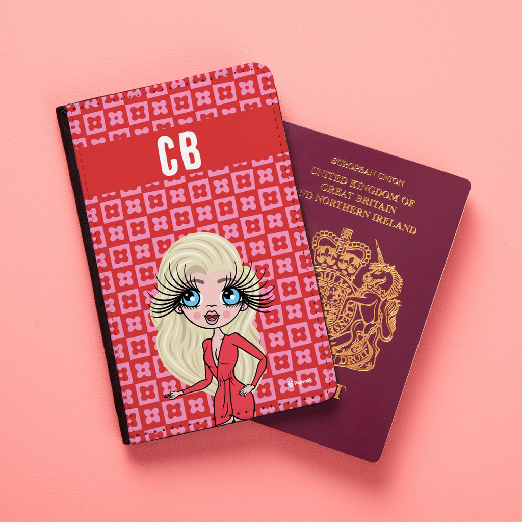 ClaireaBella Personalised Checkered Passport Cover