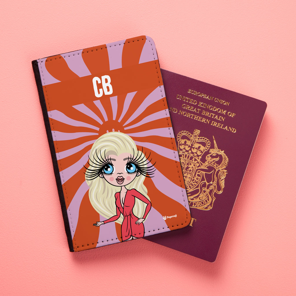 ClaireaBella Personalised Smiley Face Passport Cover