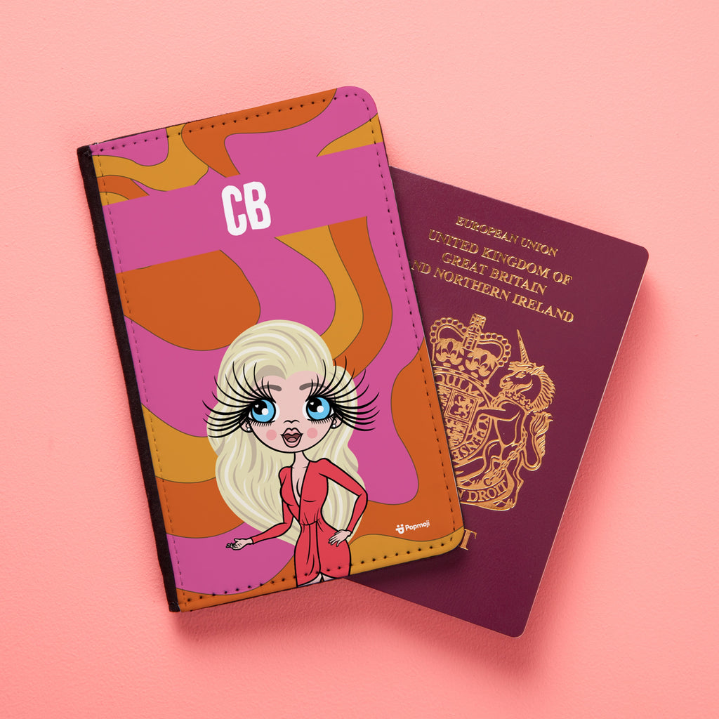 ClaireaBella Personalised Swirl Passport Cover