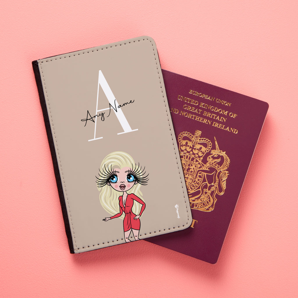 ClaireaBella The LUX Collection Initial Nude Passport Cover