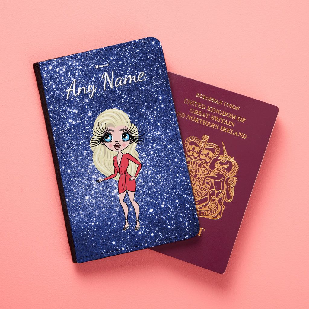 ClaireaBella Glitter Effect Passport Cover