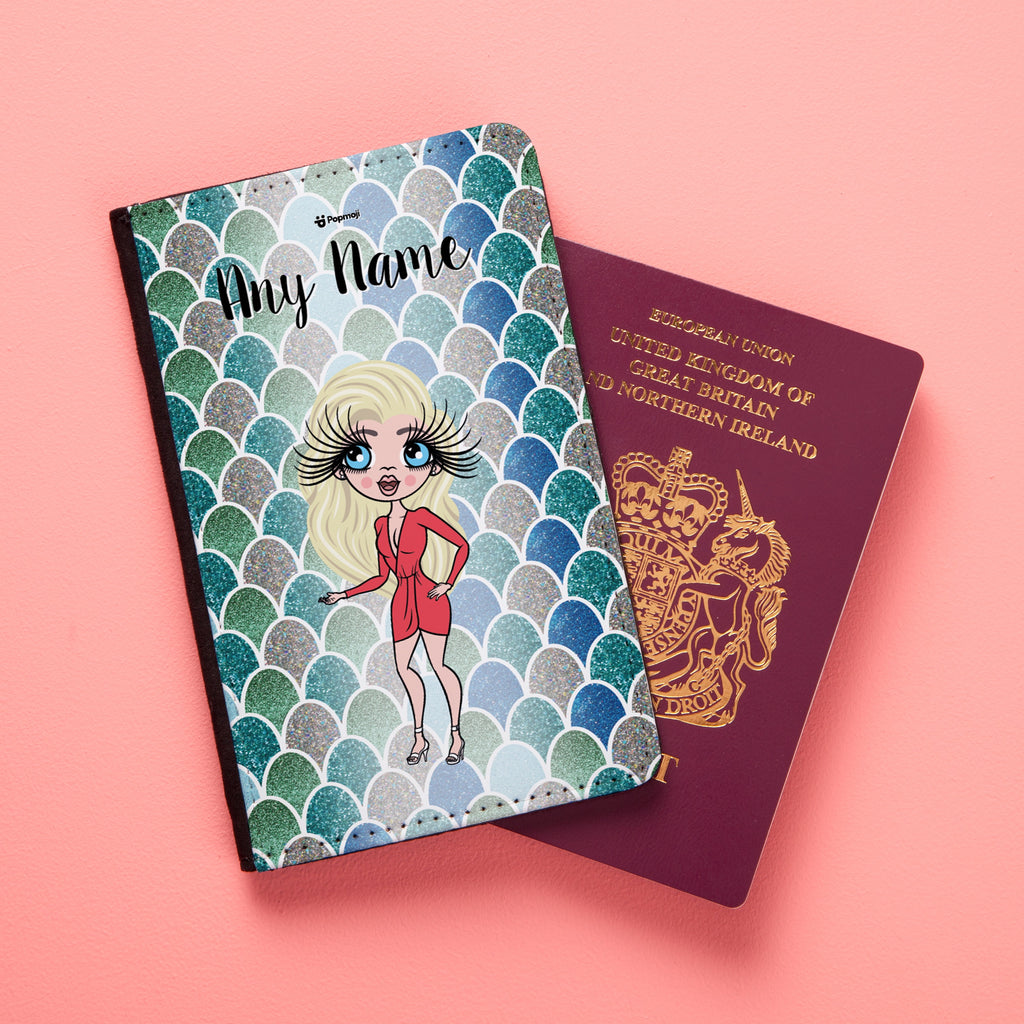 ClaireaBella Mermaid Glitter Effect Passport Cover