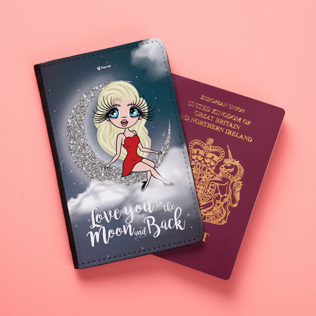 ClaireaBella Love You To The Moon Passport Cover
