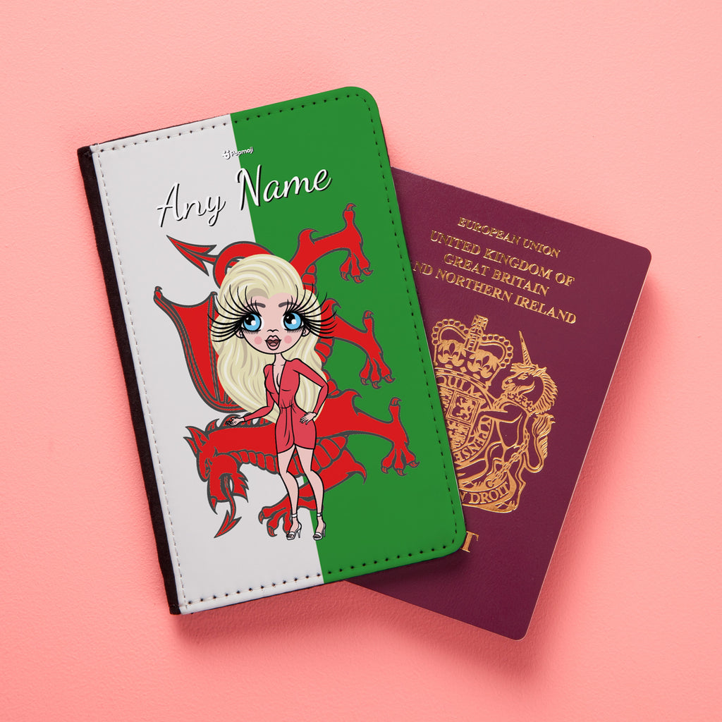 ClaireaBella Welsh Flag Passport Cover