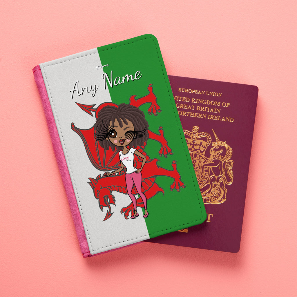 ClaireaBella Welsh Flag Passport Cover