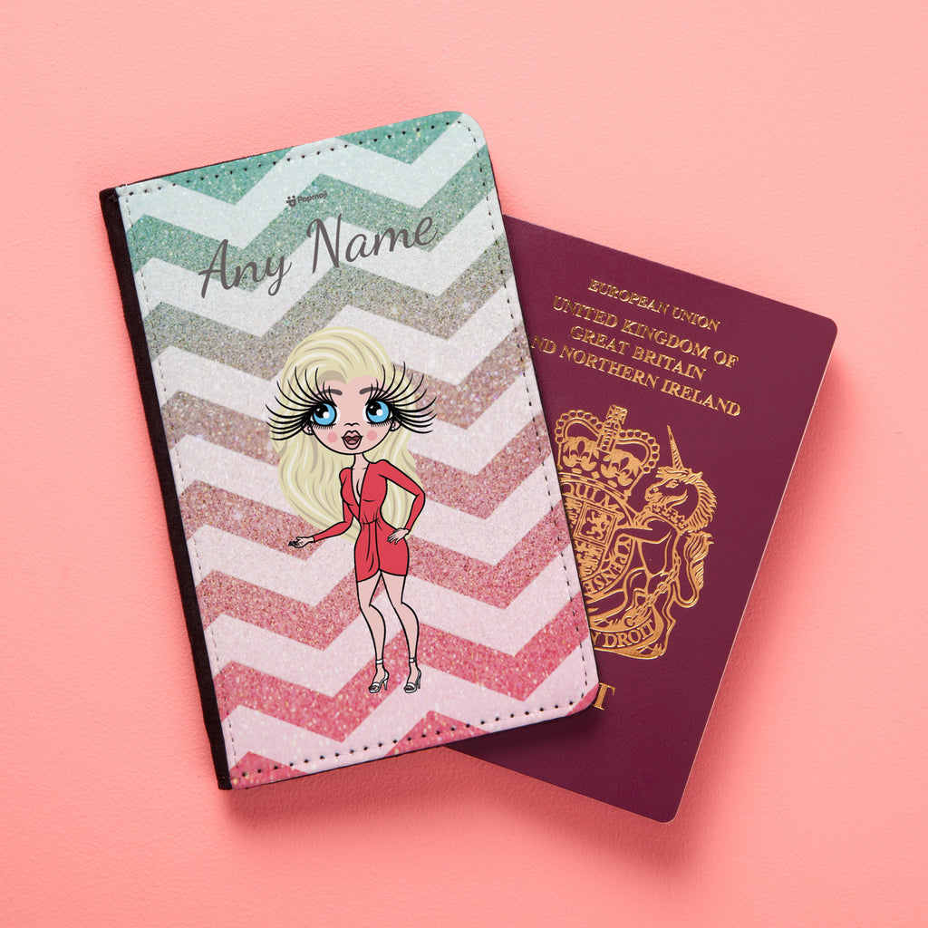 ClaireaBella Zig Zag Sparkle Passport Cover